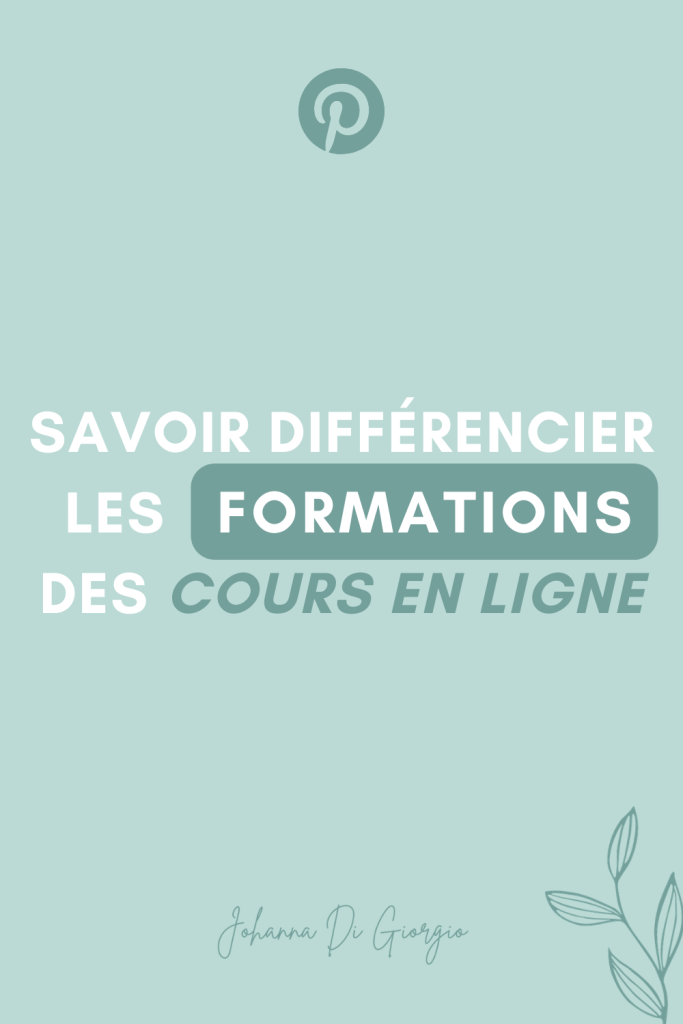 formation ou produit digital