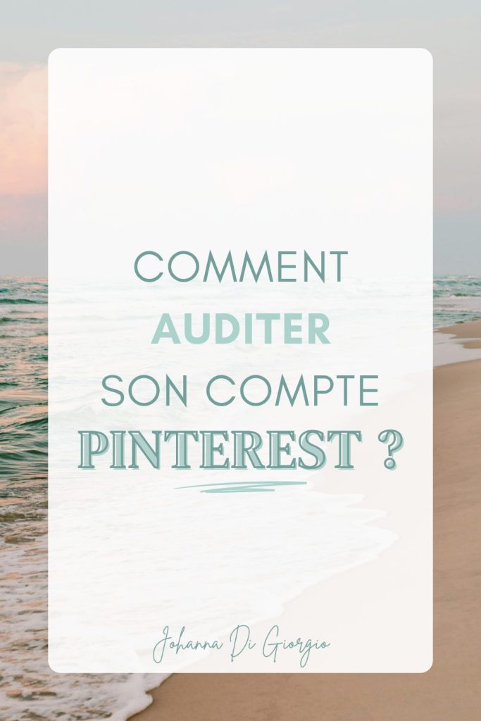 audit compte pinterest