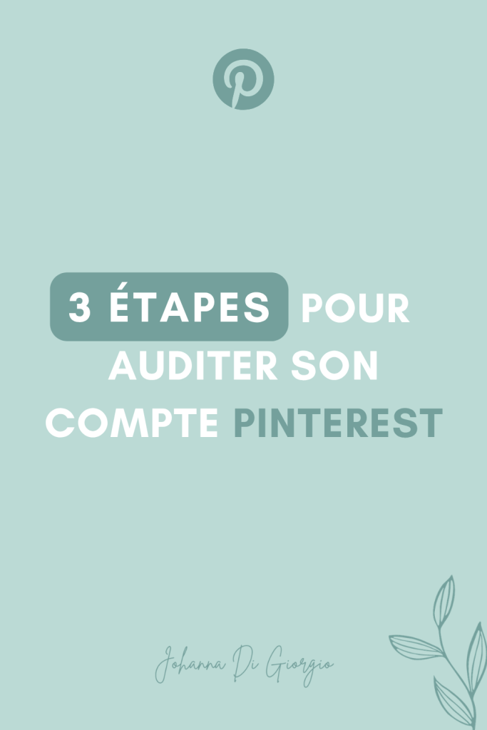 comment auditer pinterest