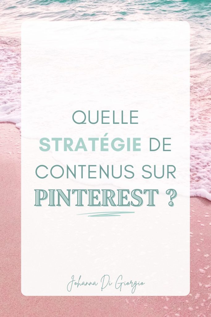 stratégie contenus pinterest